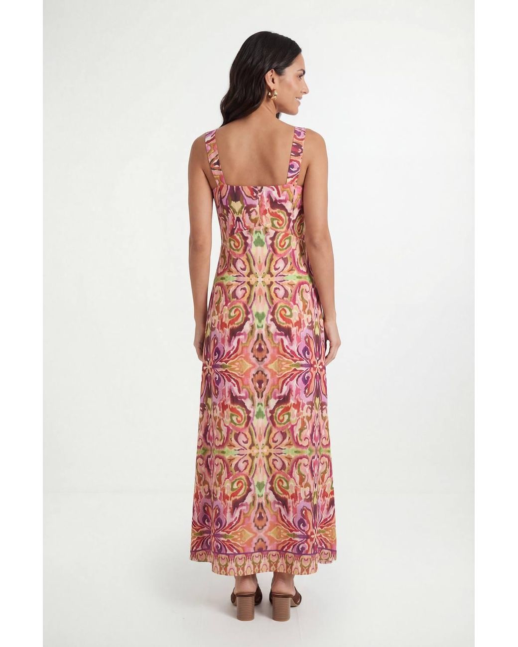 Wallis Red Summer Tropical Print Maxi Dress