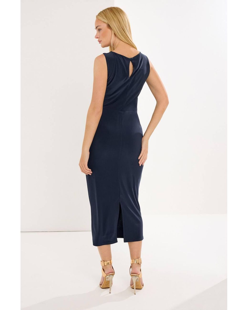 Star by Julien MacDonald Blue Maxi Wrap Dress