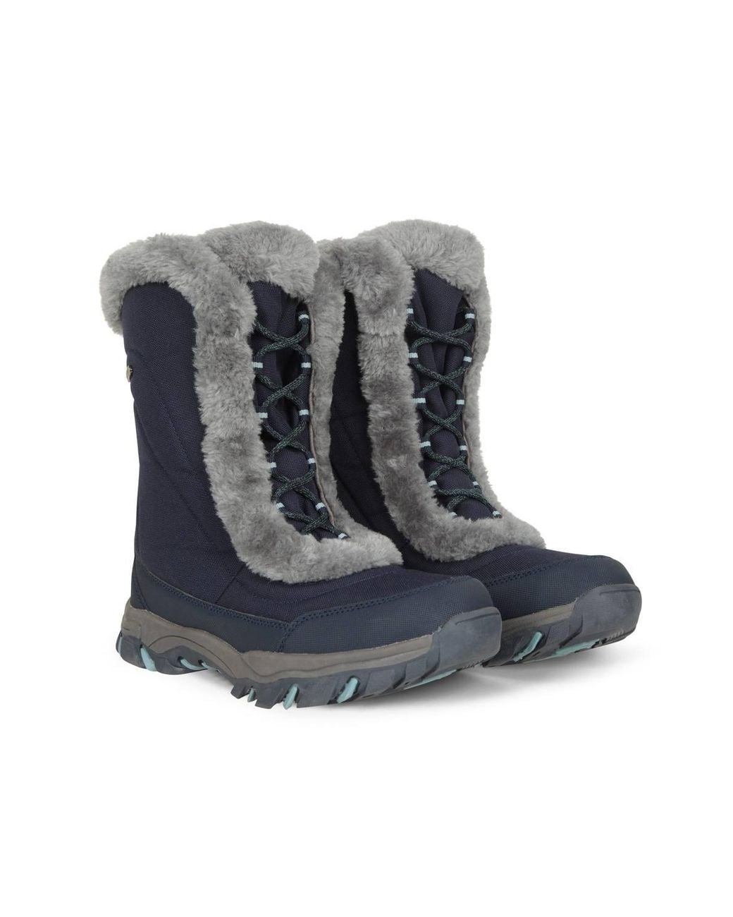 Mountain Warehouse Black Ohio Snow Boots Winter Walking Snowproof