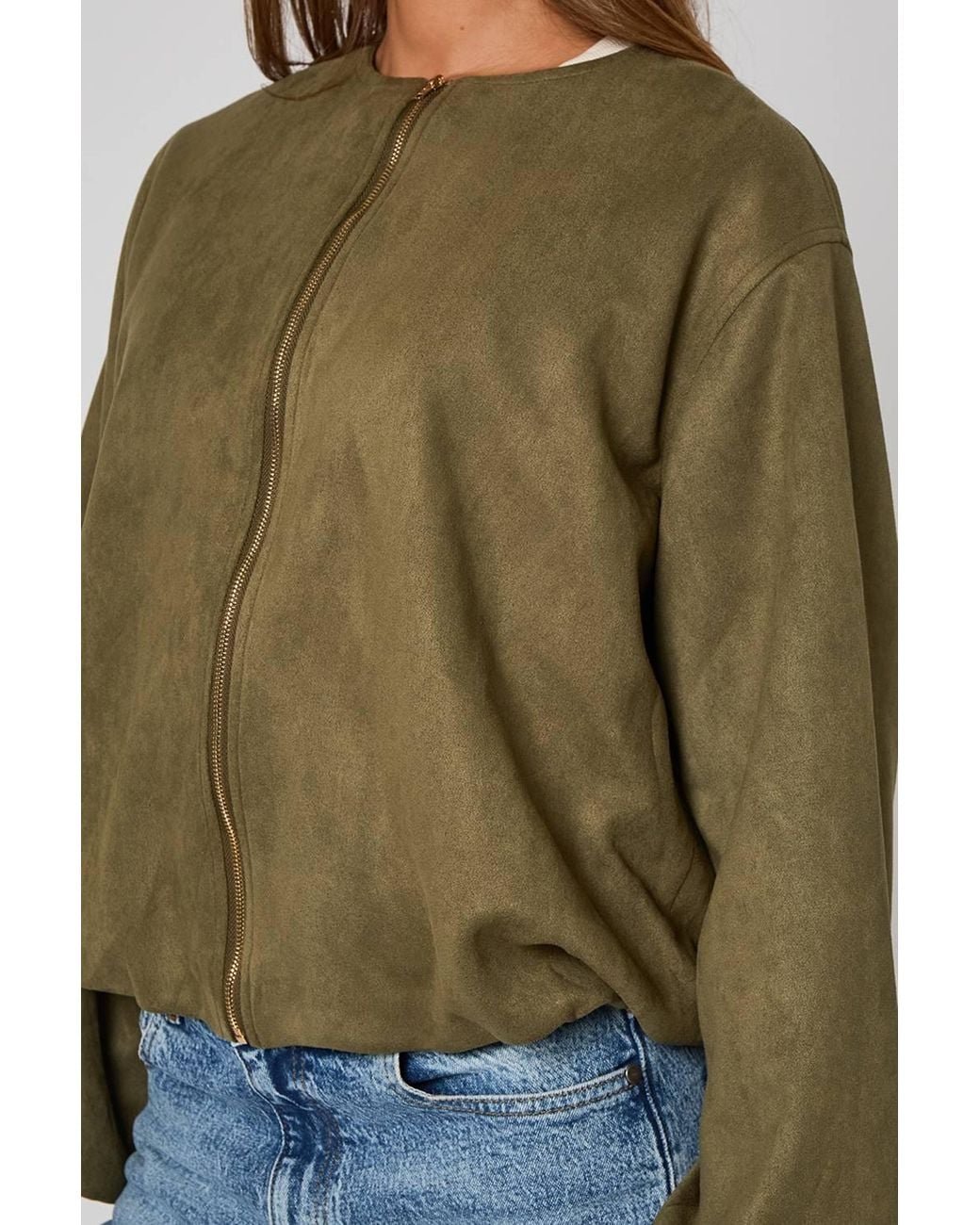 Urban Bliss Green Suede Jacket