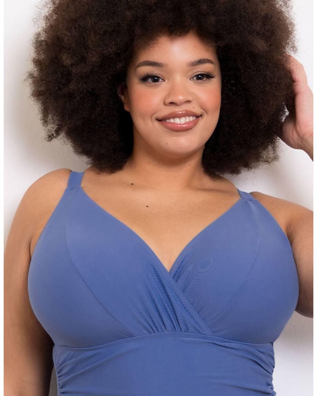 ADELIA Blue Calypso Plunge Control Underwired Swimsuit