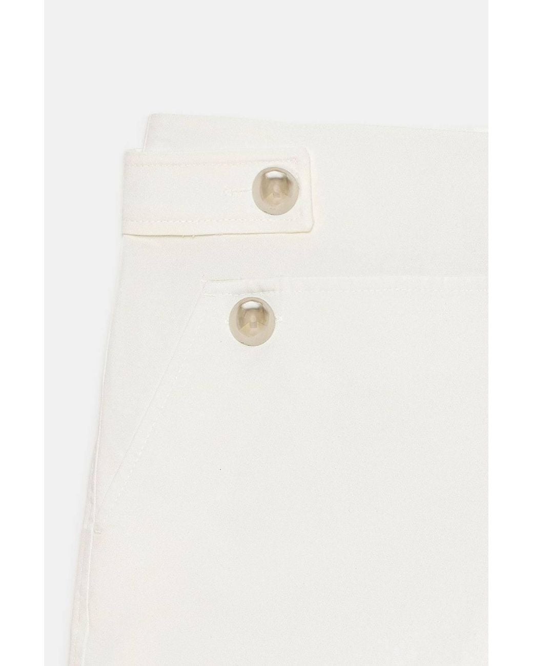 Dilvin Pink High-Waist Tailored Cotton Shorts