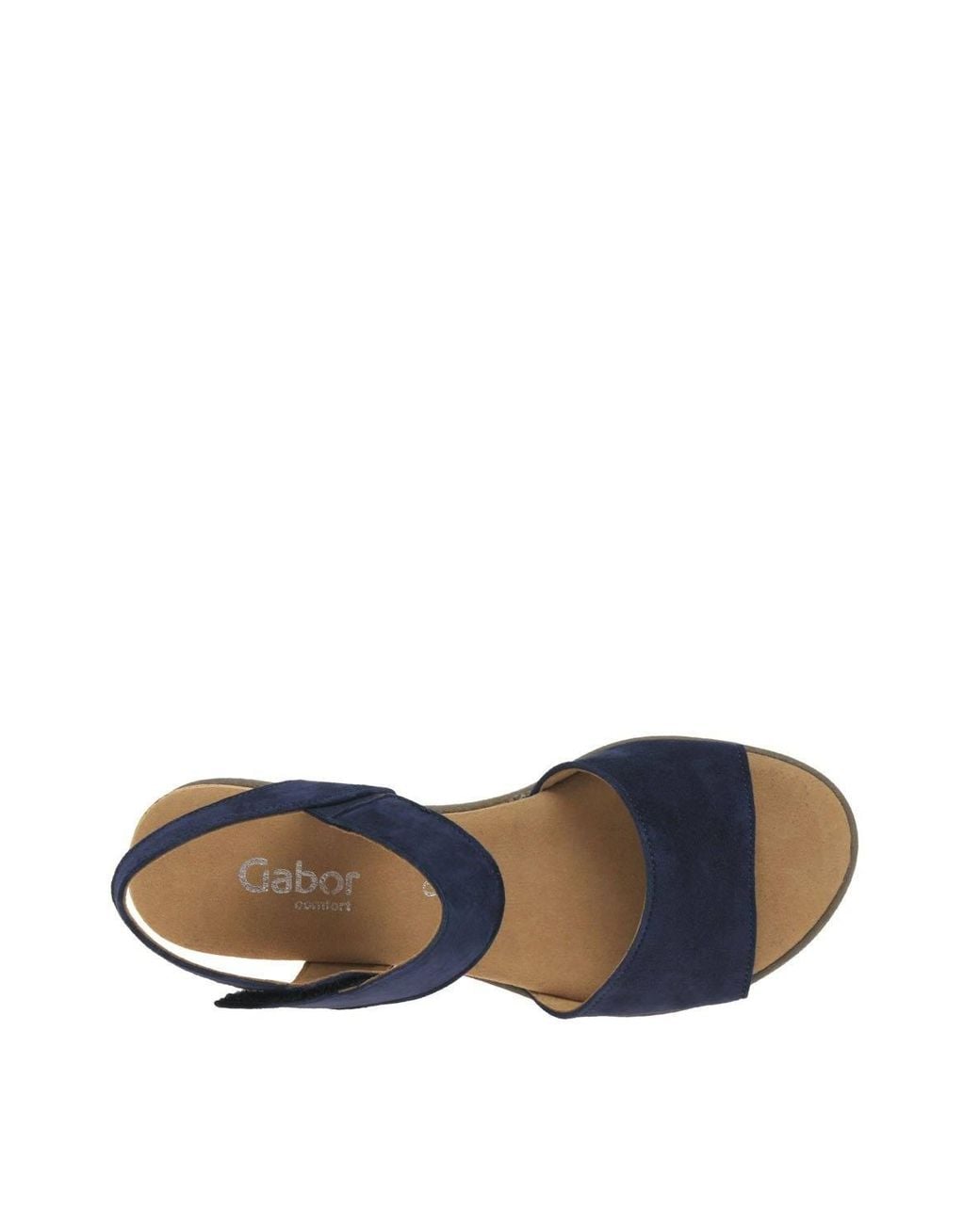 Gabor Blue 'Raynor' Low Wedge Sandals