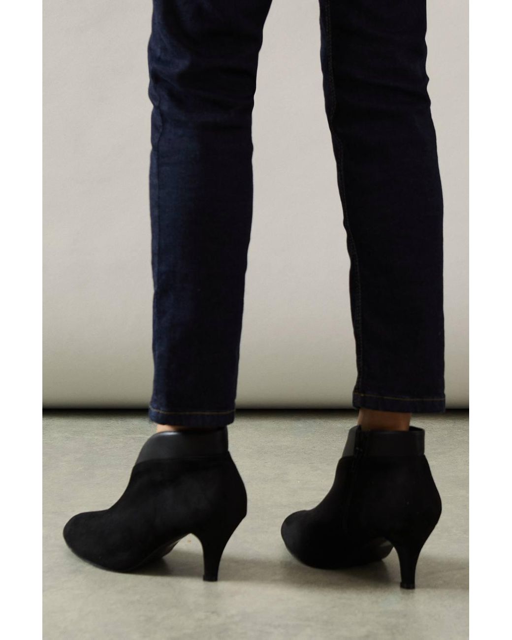 Wallis Black Wide Fit Ashleigh Pointed Shoe Boots