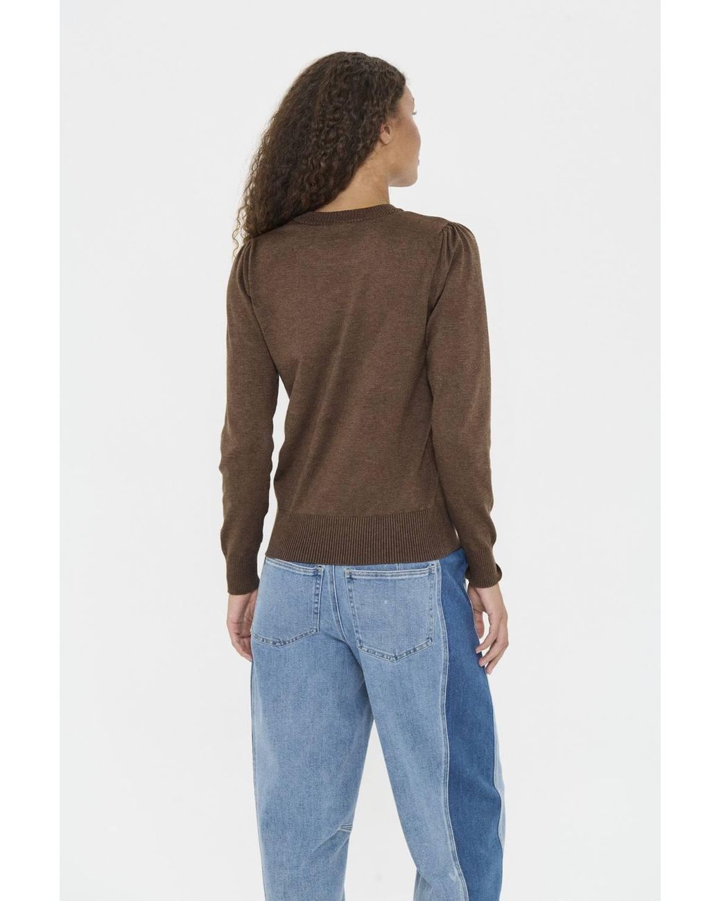 Saint Tropez Blue Milasz Crew Neck Jumper