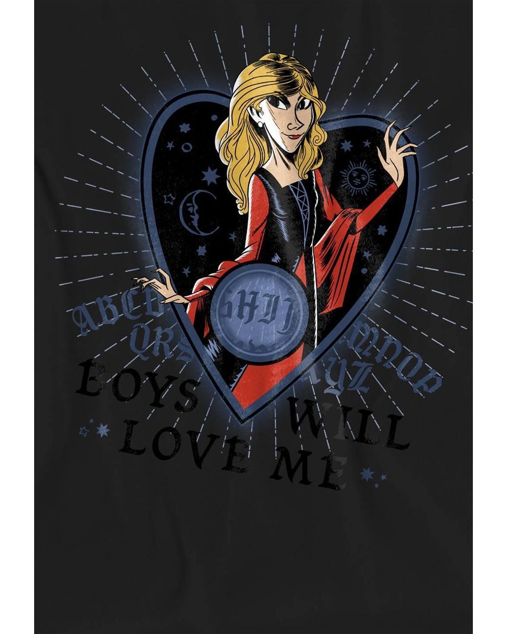 Disney Black Hocus Pocus Sarah Sanderson Boys Will Love Me T-Shirt for men