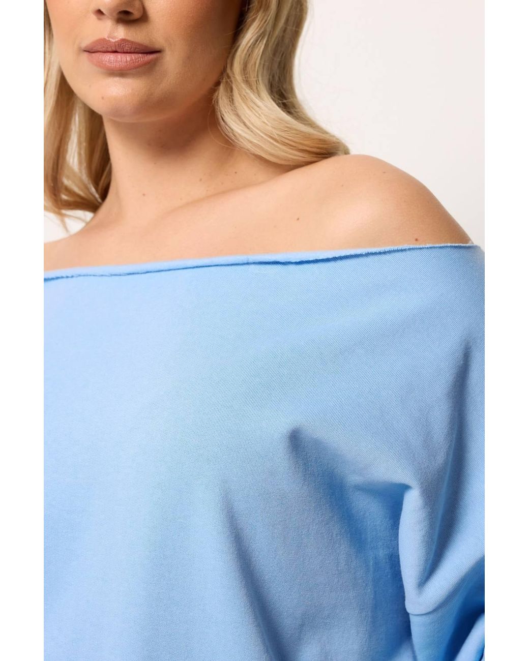 Yours Blue Shoulder Sweatshirt