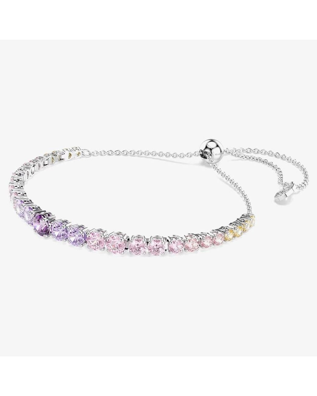 Swarovski Metallic Matrix Rhodium Plated Multicolour Crystal Bracelet 5751197