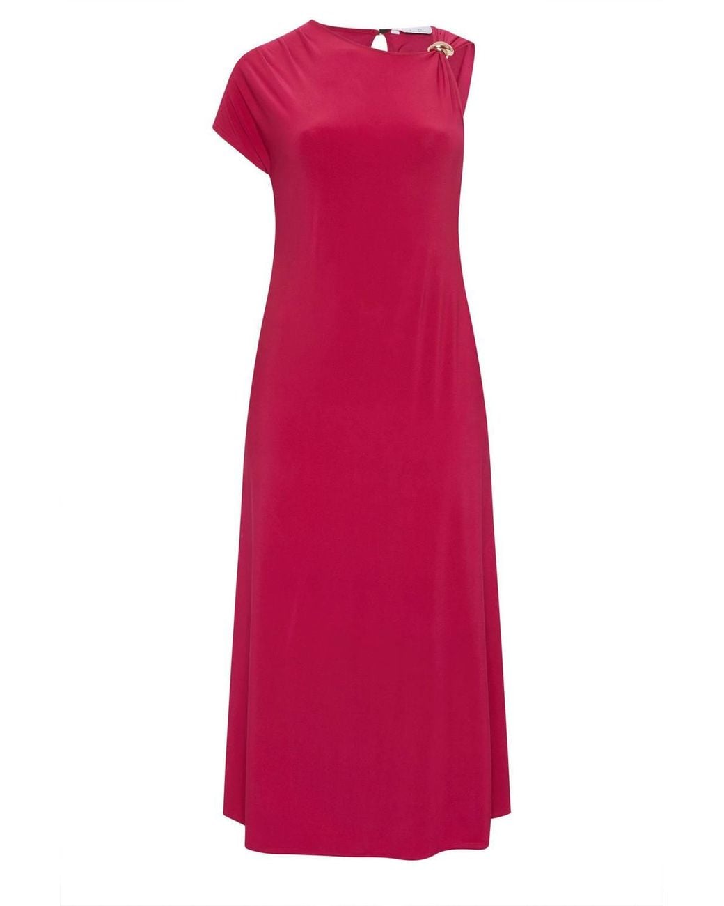 Yours Red Metal Buckle Detail Maxi Dress