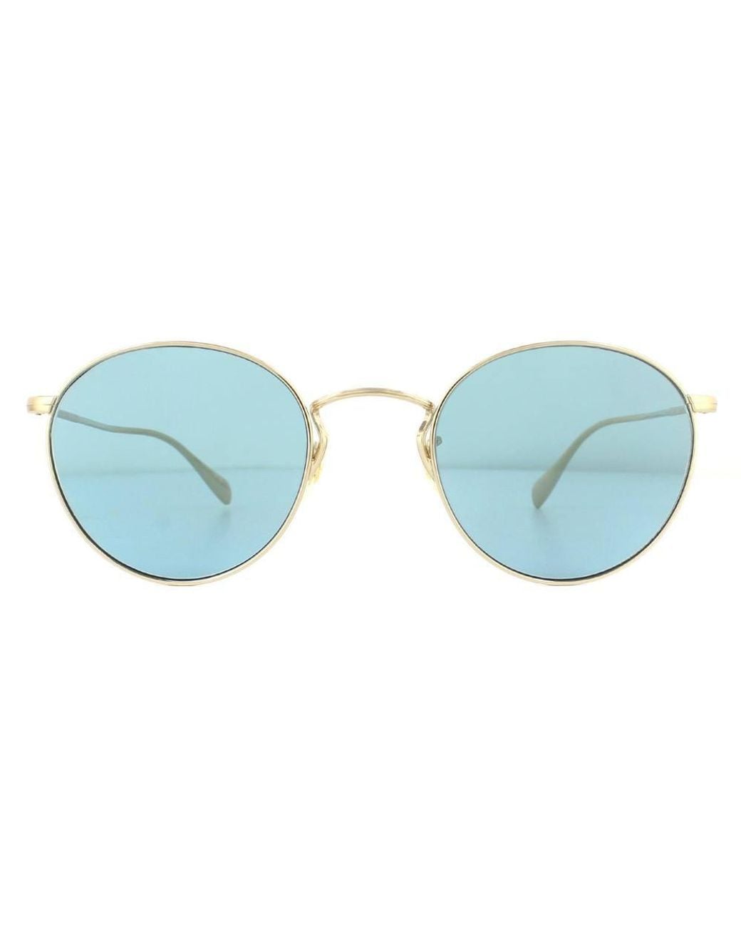 Oliver Peoples Blue Round Cobalto Sunglasses