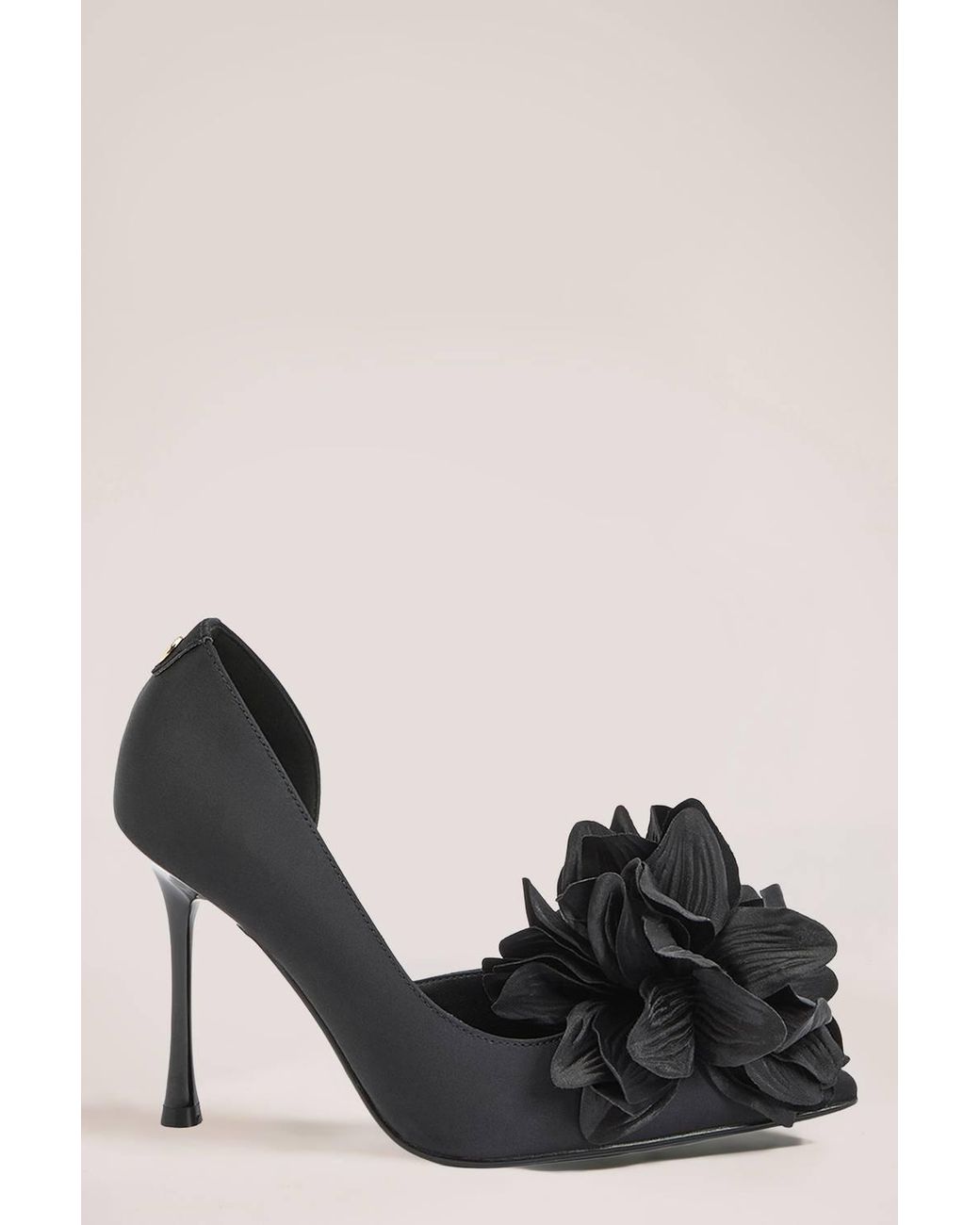 Karen Millen Black Carvela X Eliza Flower Detail Stilettos