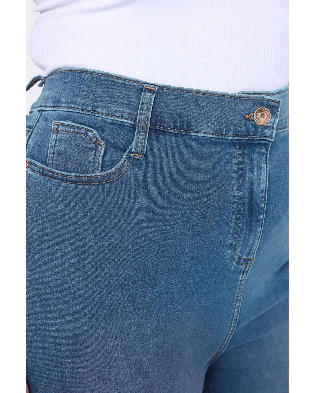 Yours Blue Skinny Ava Jeans