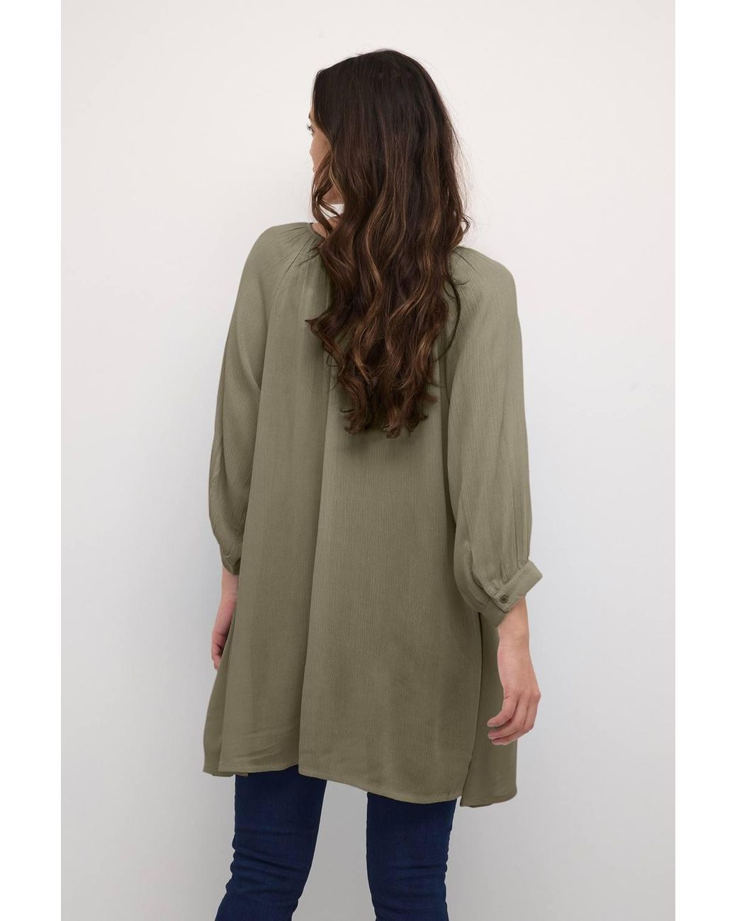 Kaffe Green Amber Regular Fit Tunic