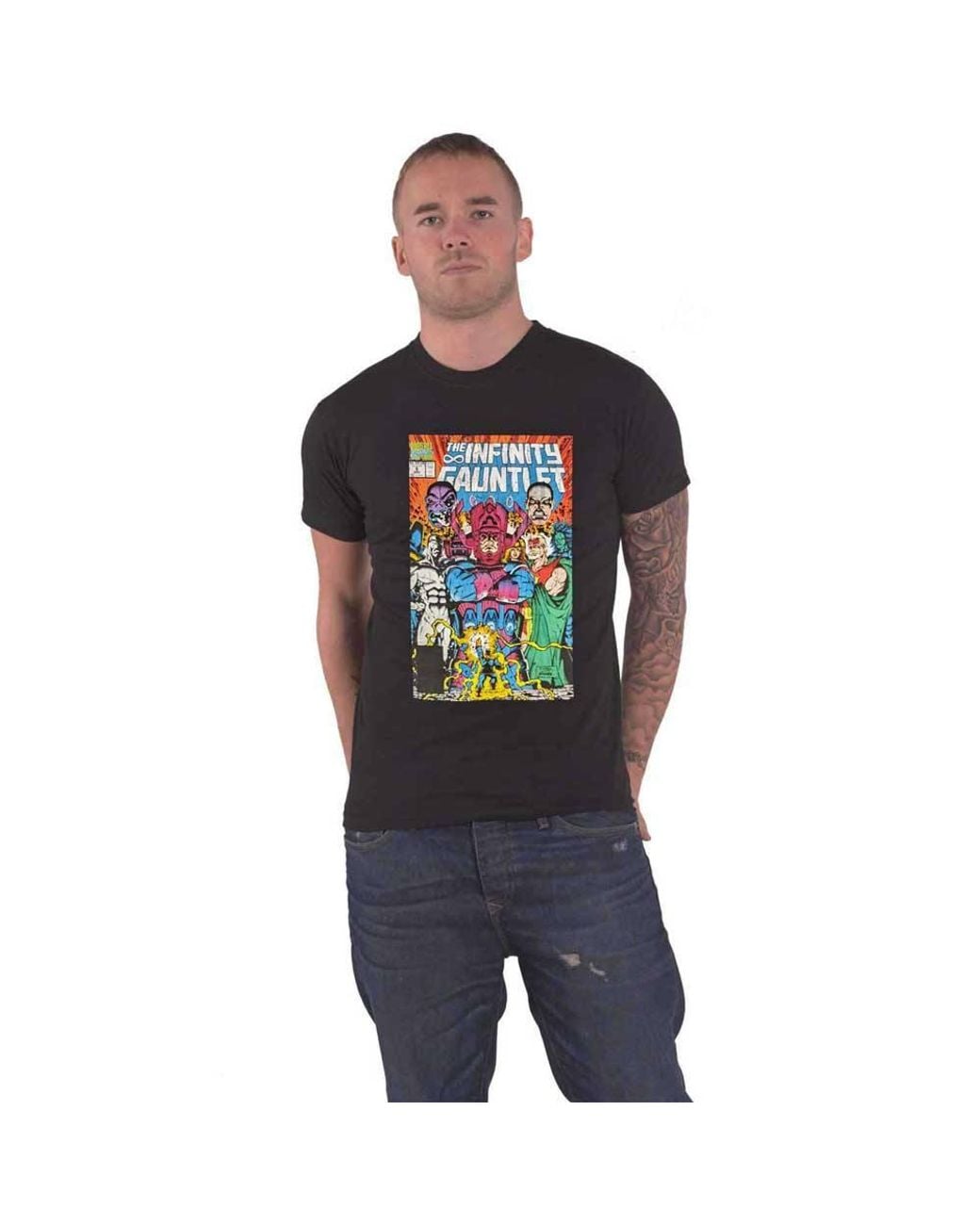 Marvel Gray Infinity Gauntlet T-Shirt