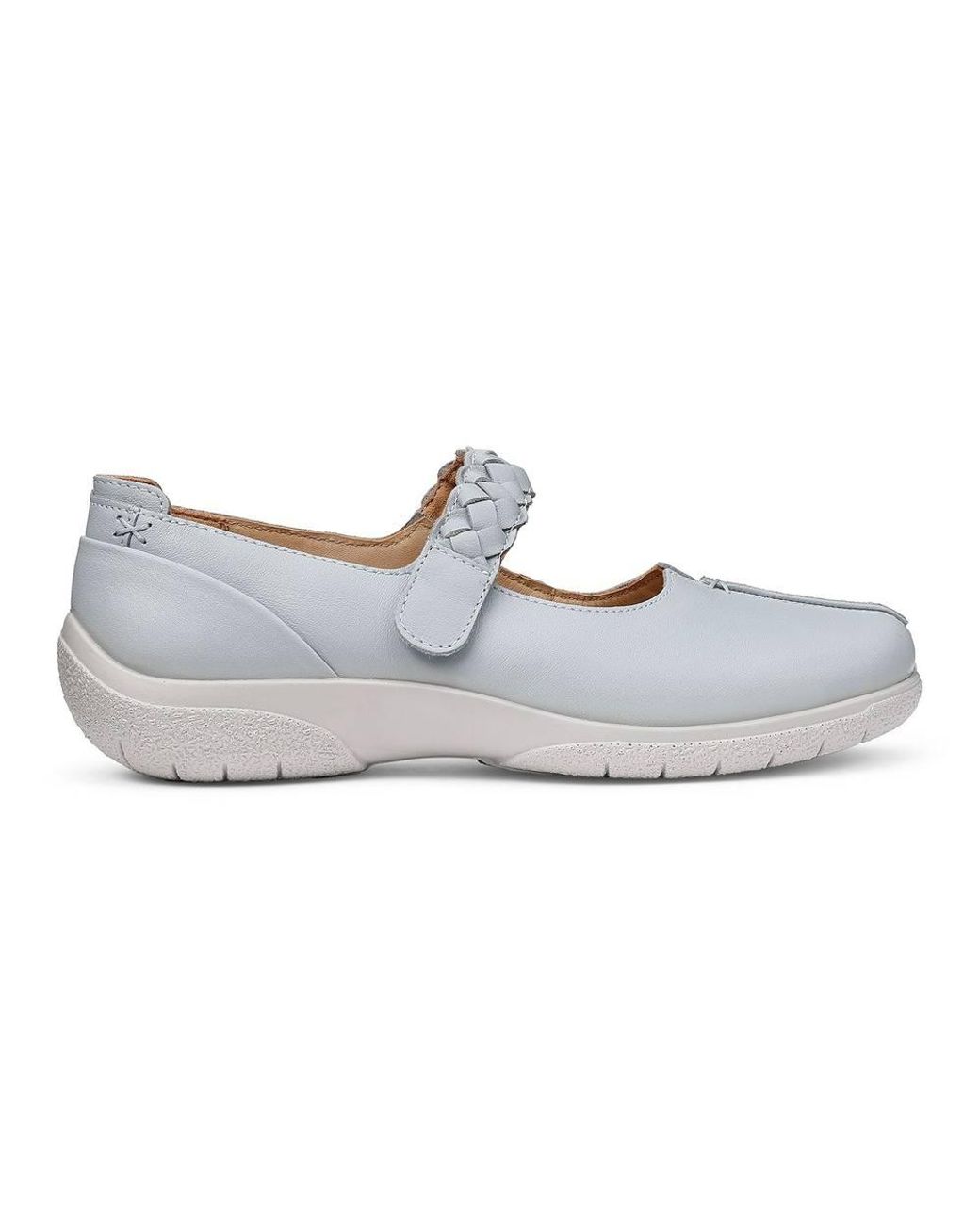 Hotter White Extra Wide 'Shake Ii' Mary Janes