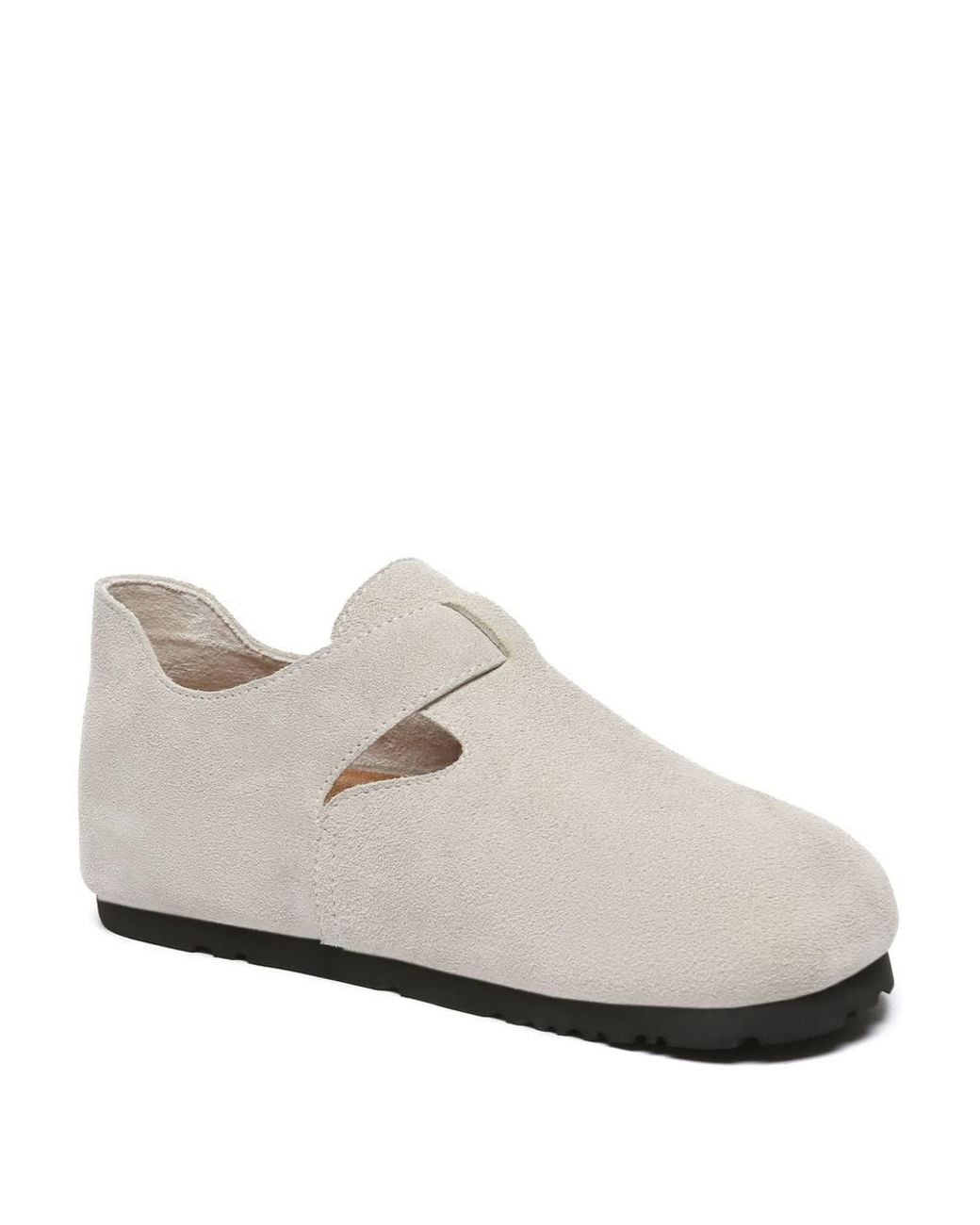 EverAu Australia White Fibre Brooke Sandal W/ Rubber Sponge Sole