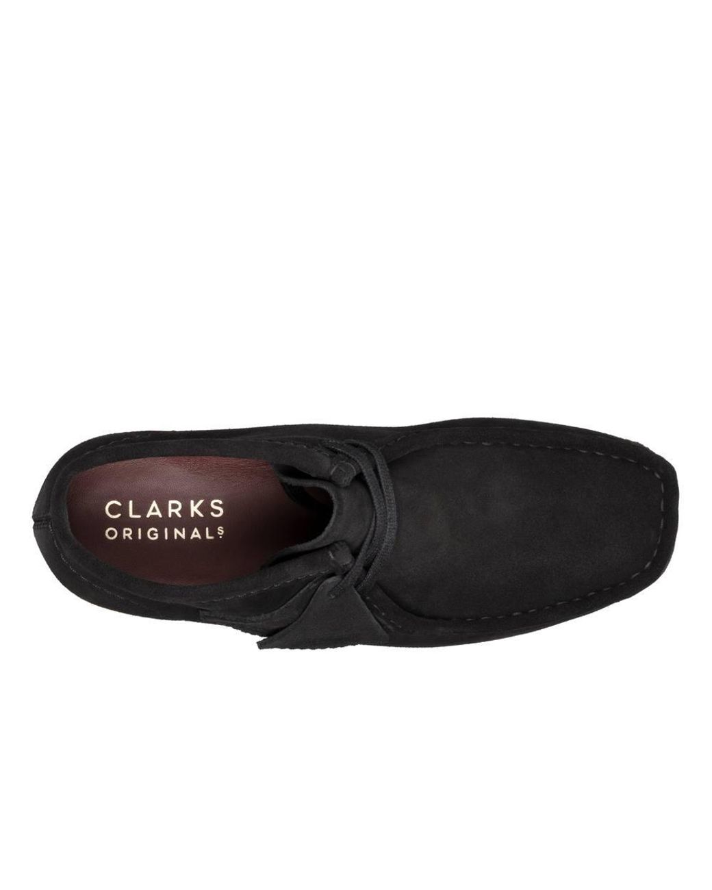 Clarks Black Wallabee Boot Suede Ankle Boots, Wallabee, Lace Up