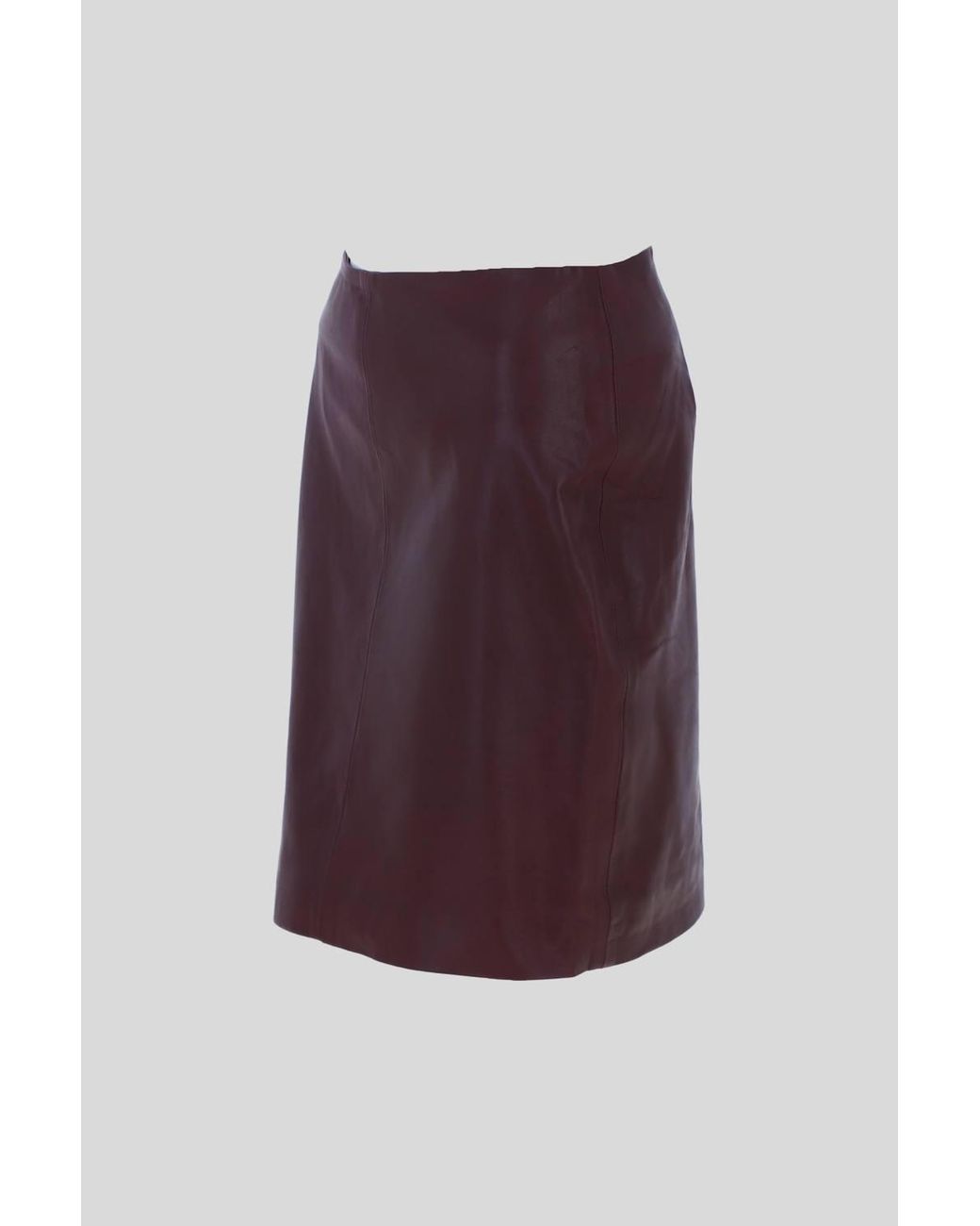 Ashwood Leather Brown 'Skirt 18' Stylish Leather Pencil Skirt