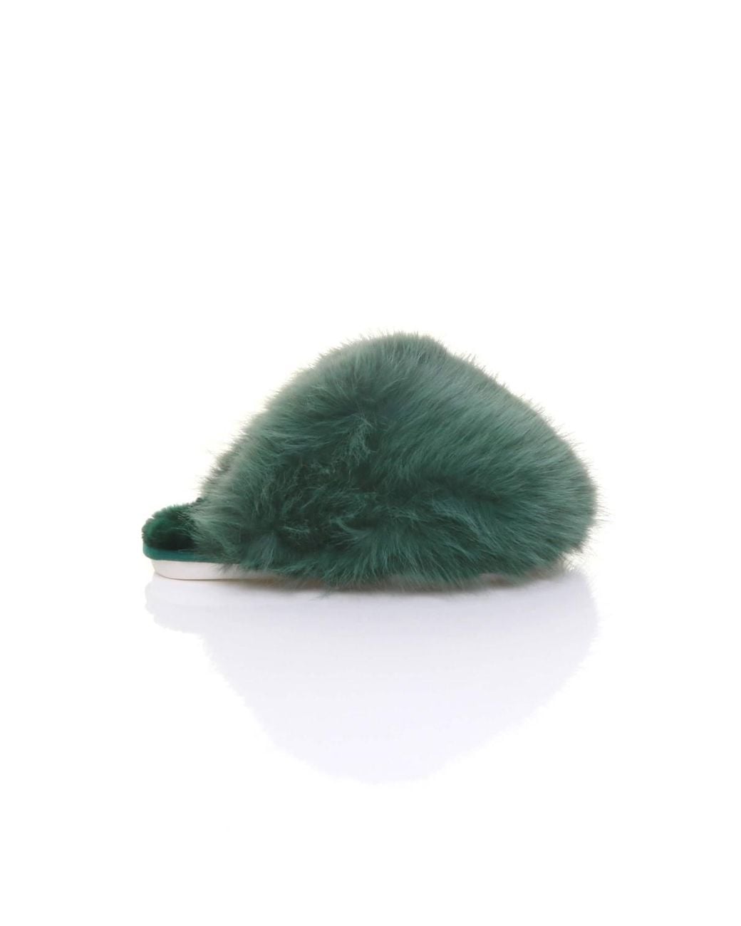 AJVANI Gray Slip On Mule Fluffy Indoor Slippers