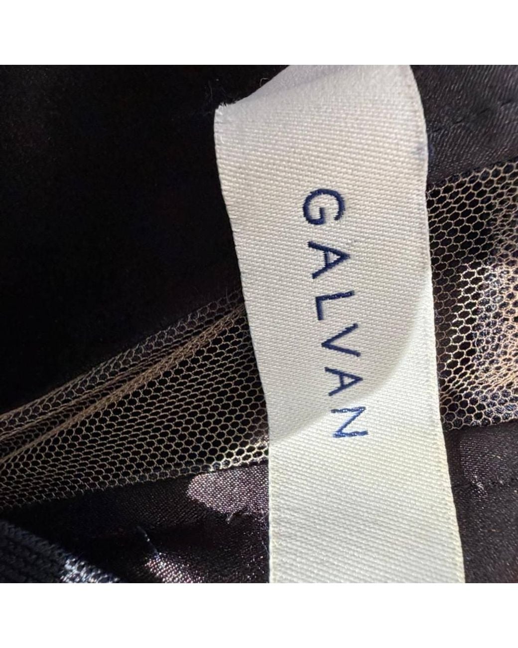 Galvan Blue Preloved London Bateau Off-Shoulder Jumpsuit