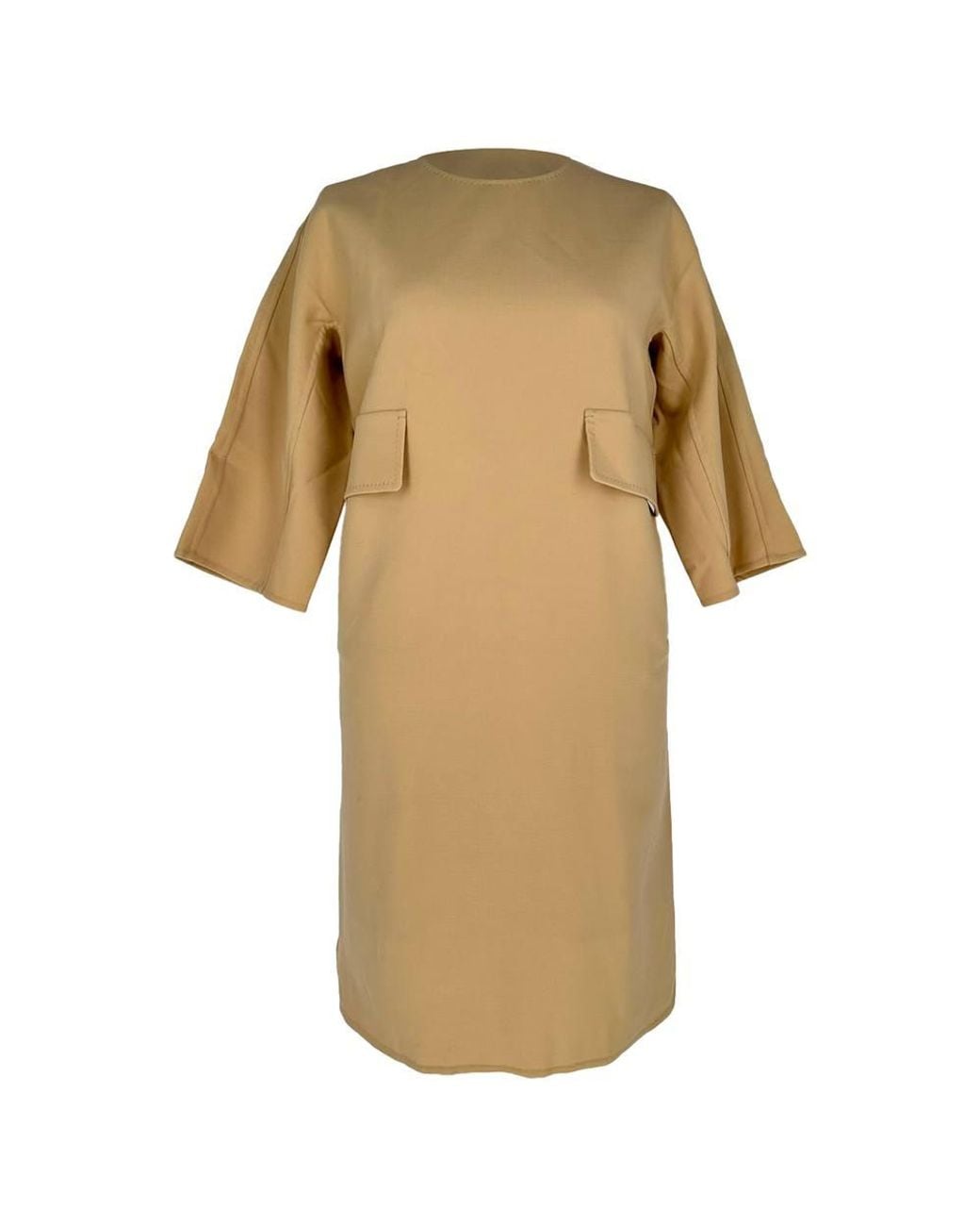 Max Mara Natural Preloved Chieti Crêpe Mini Dress