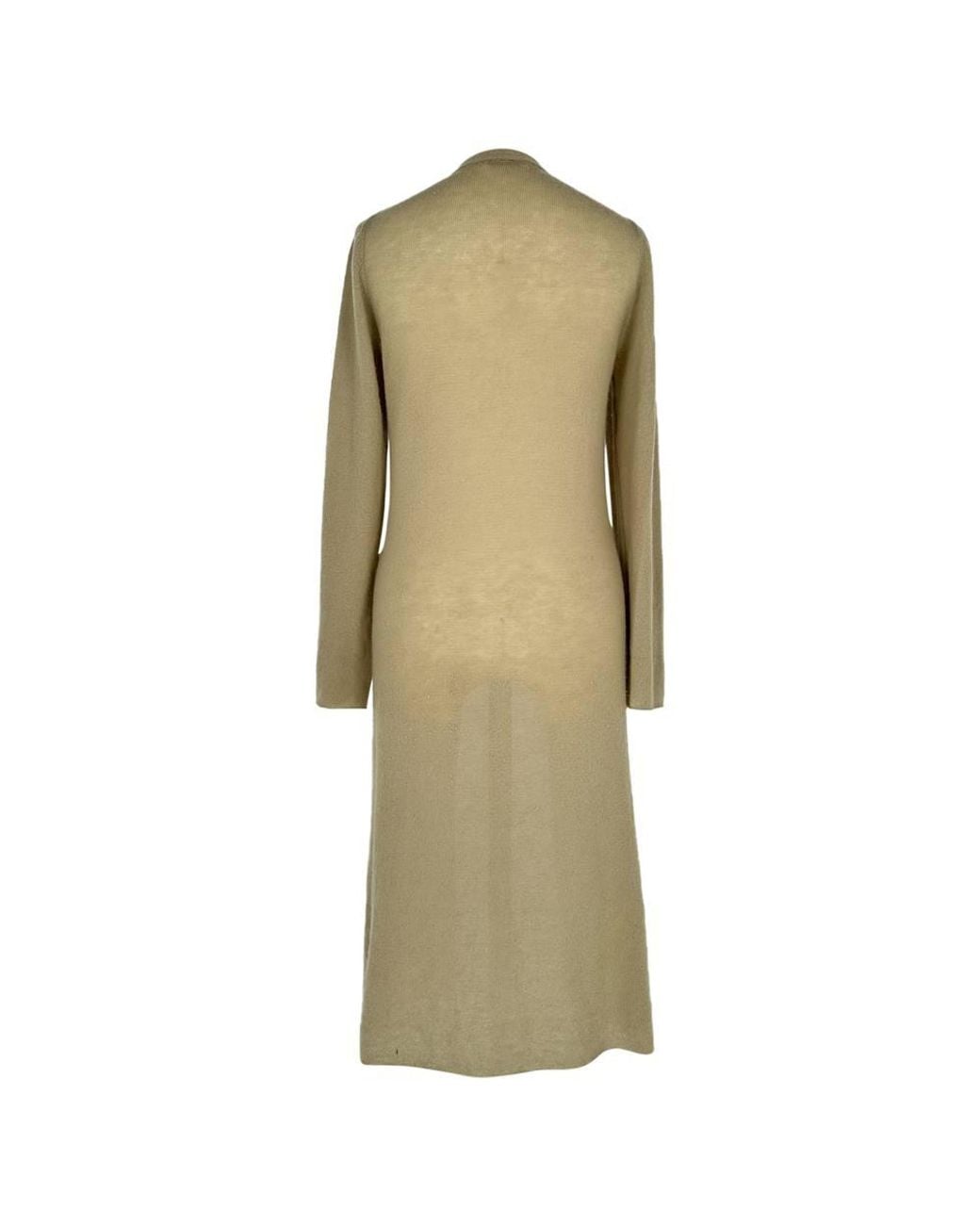 Jil Sander Green Preloved Knitted Open Long Cardigan