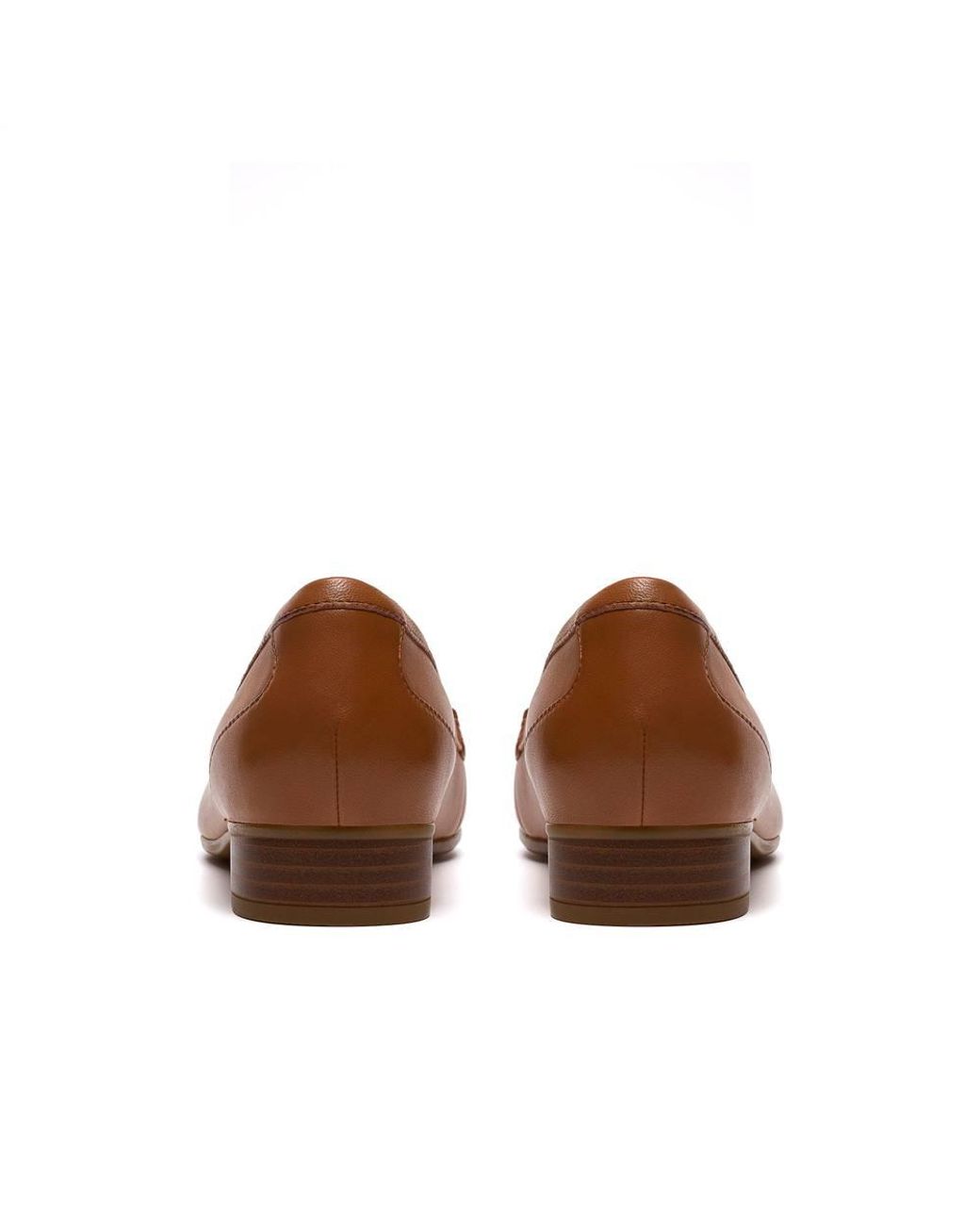 Clarks Brown Juliet Mia Tan Leather Loafers, Slip Ons