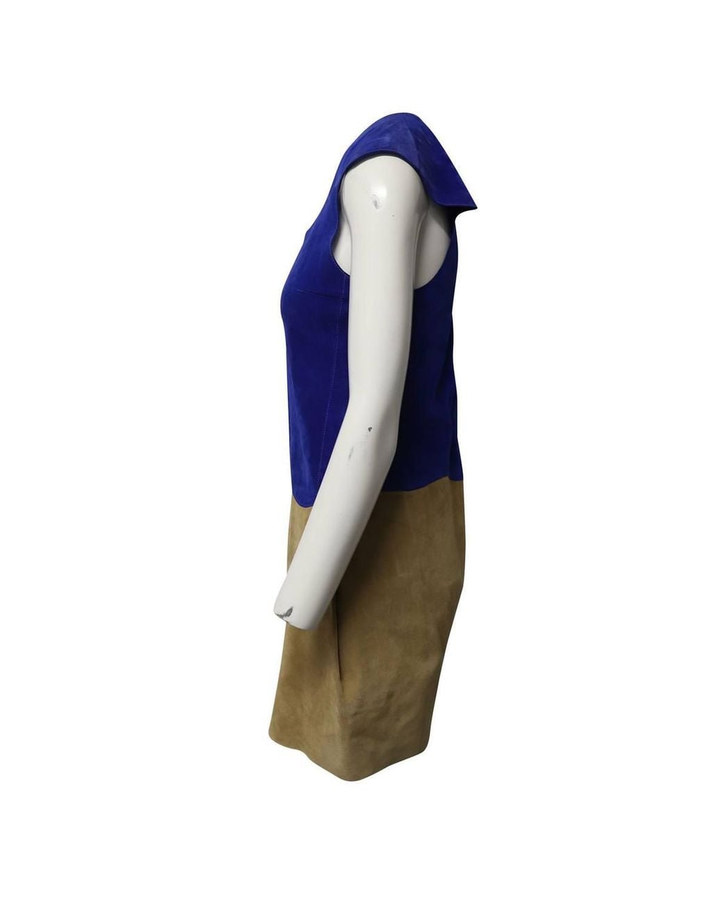 Victoria Beckham Blue Preloved Paneled Mini Dress