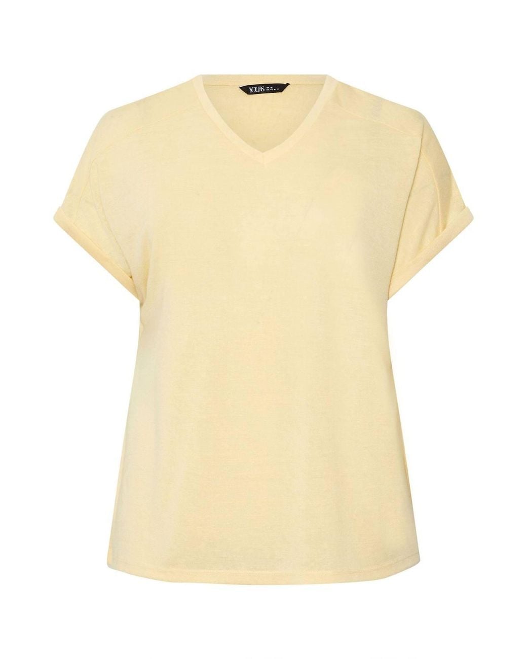Yours Blue Linen Look T-Shirt