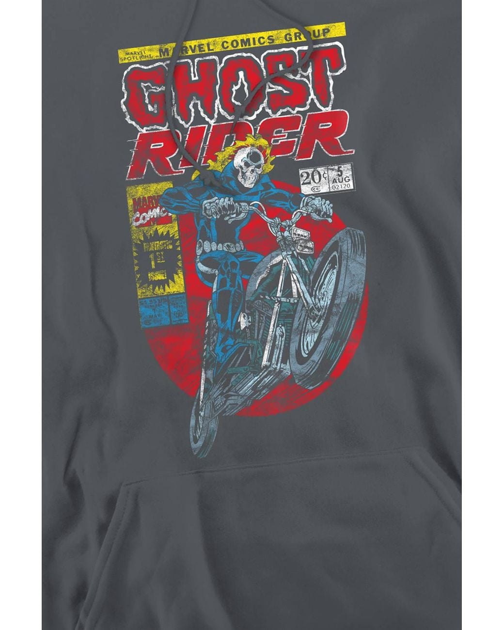 Marvel Gray Ghost Rider Hoodie