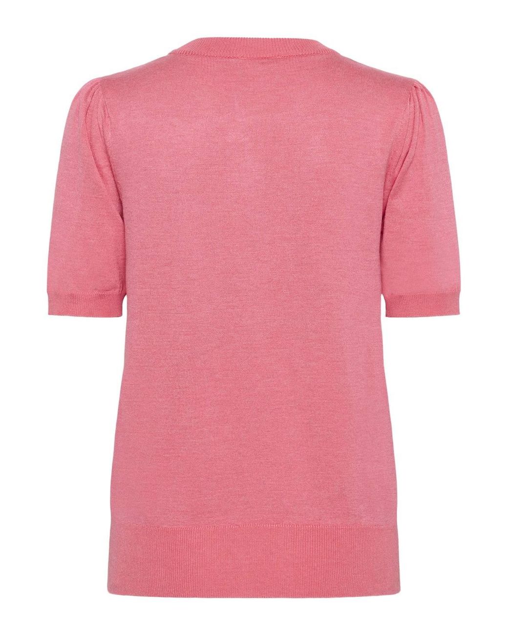 Saint Tropez Red Milasz Short Sleeve Crew Neck Jumper