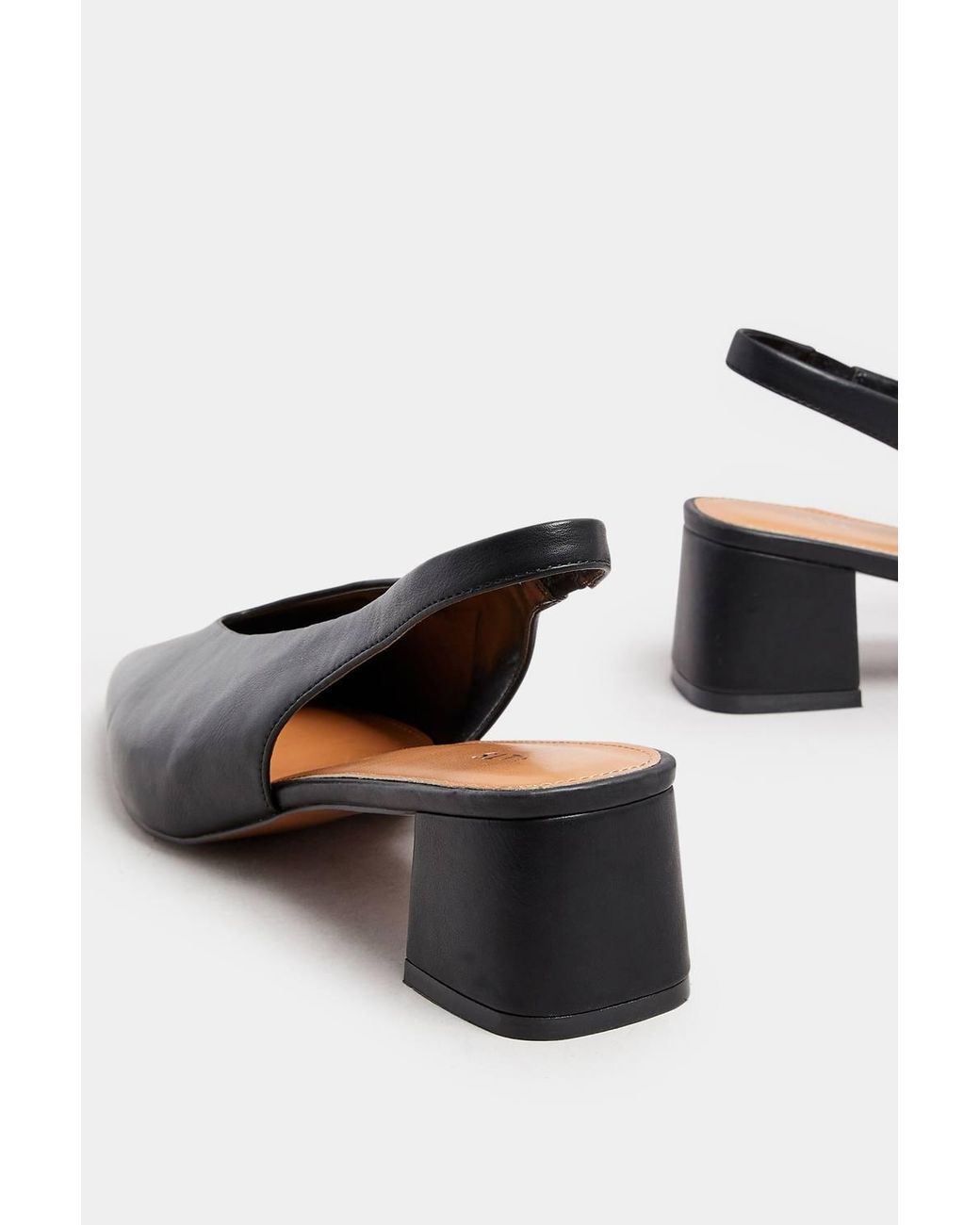 Long Tall Sally Brown Slingback Block Heels