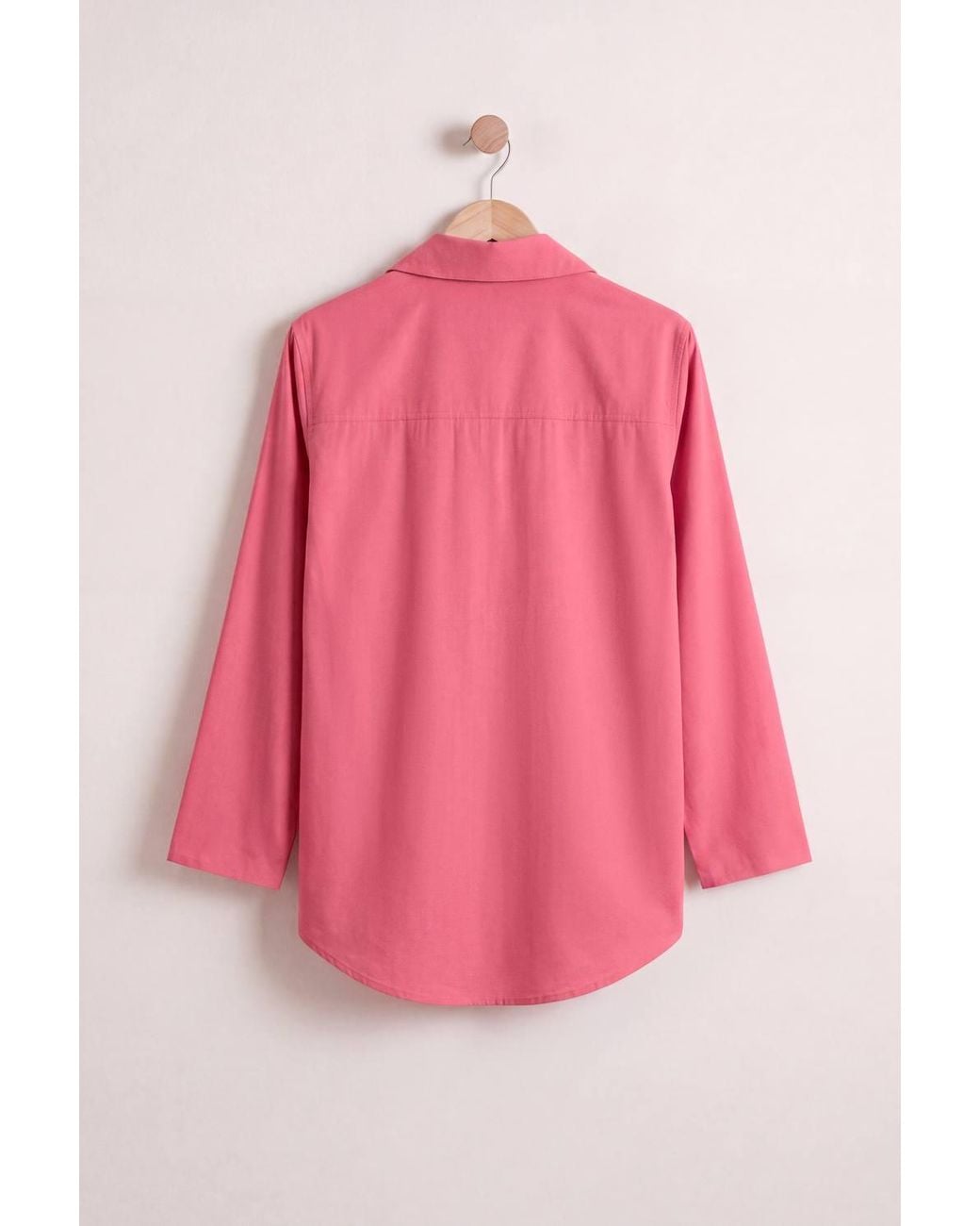Enorsia Pink Soft Touch Button Through Shirt & Trouser Pyjama Set