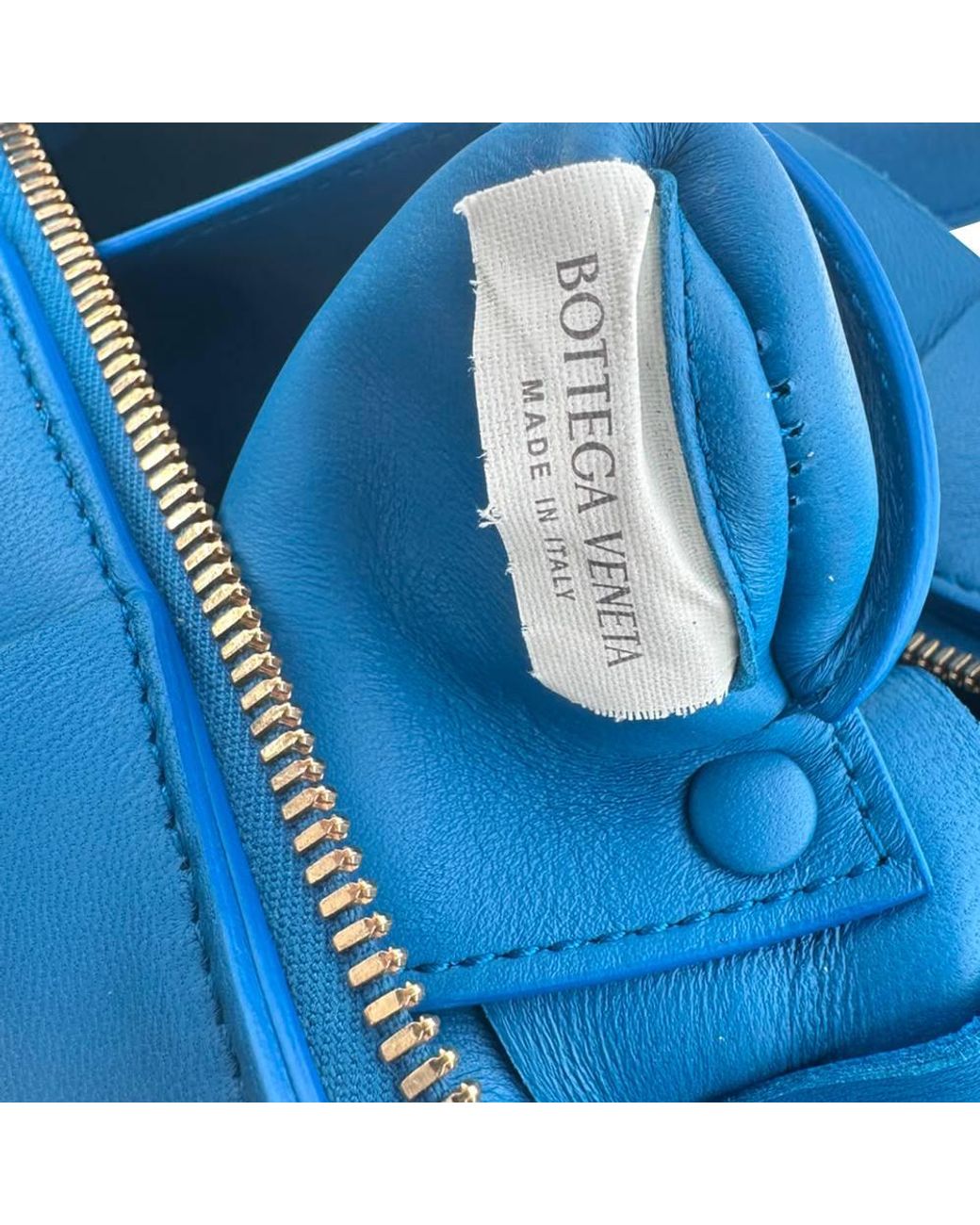 Bottega Veneta Blue Preloved Small Brick Cassette Shoulder Bag
