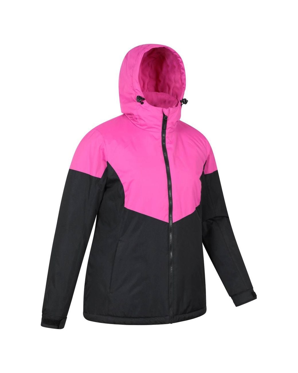 Mountain Warehouse Black Thermal Padded Insulation Adjustable Hood Plain Ski Jacket & Pants Set