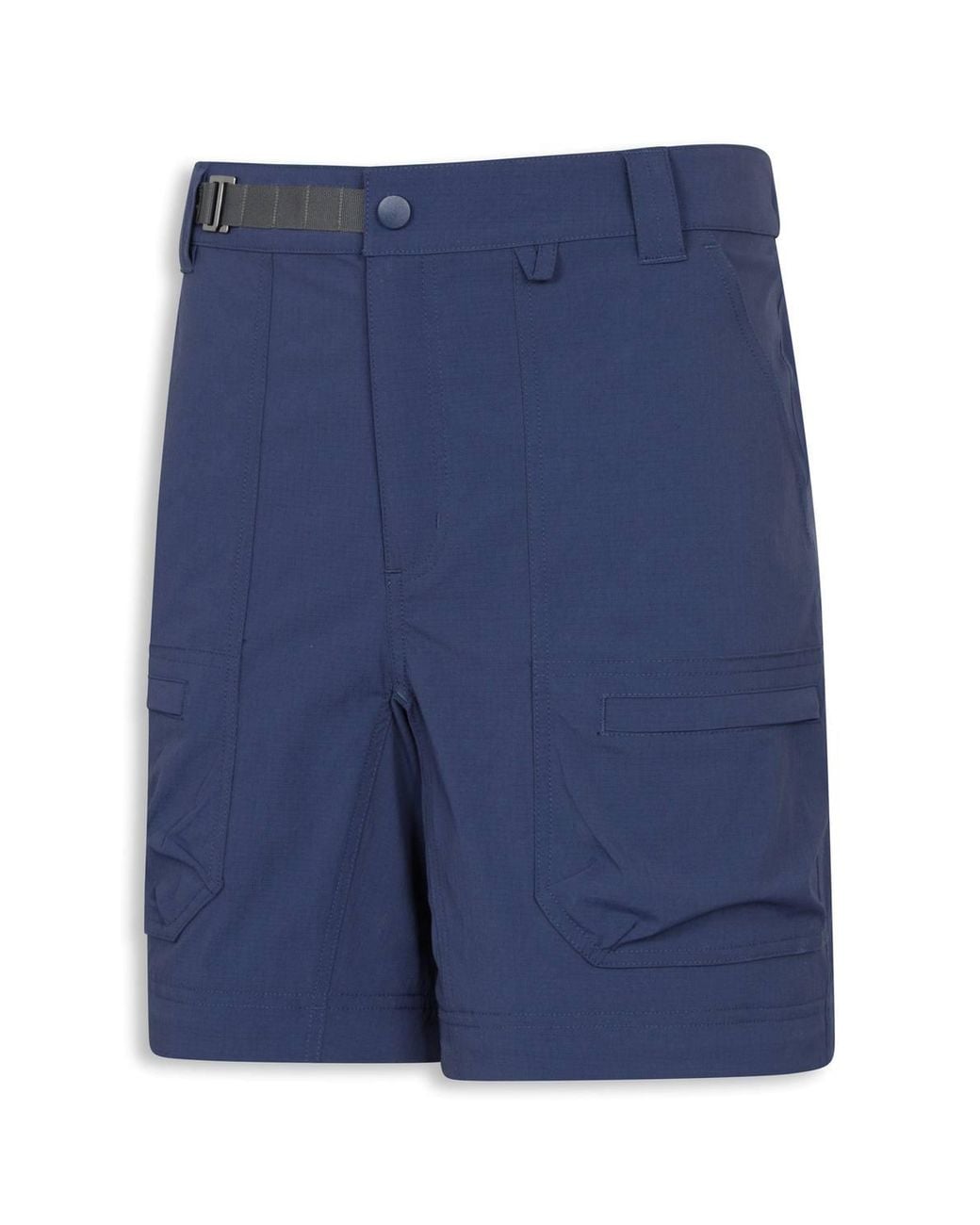 Mountain Warehouse Blue Lightweight Stretch Water Resistant Cargo Zip-Off Hiking Trousers
