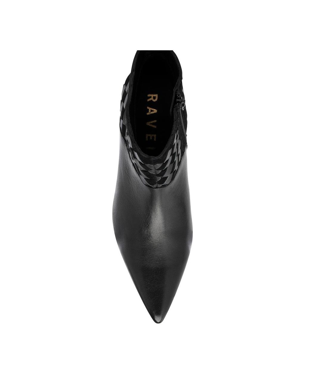 Ravel Black Leather 'Bosley' Pointed-Toe Boots