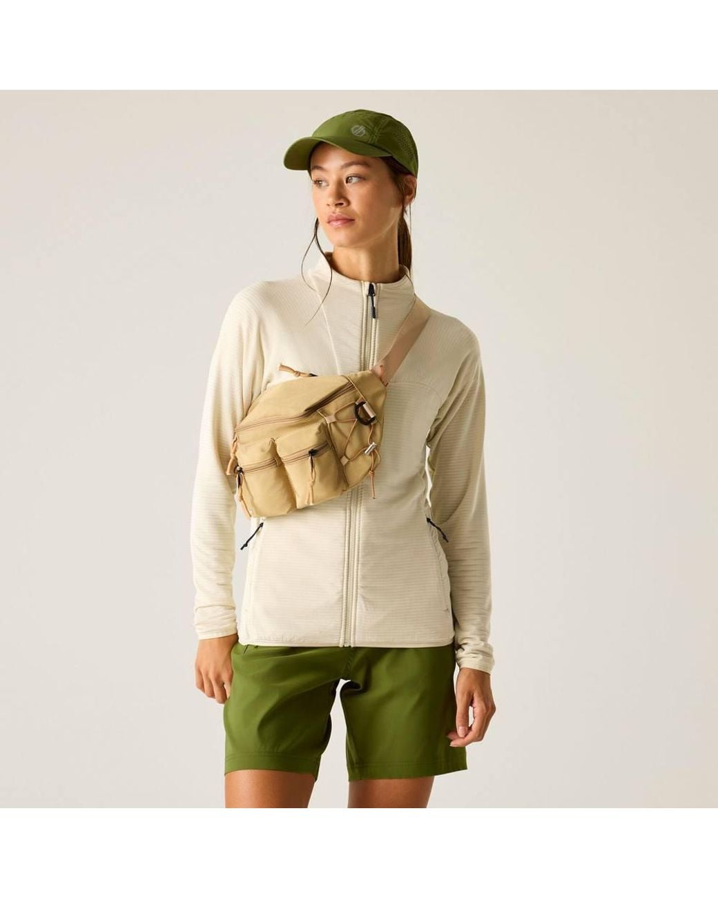 Dare 2b Green Torrek Textured Full Zip Stretch Midlayer