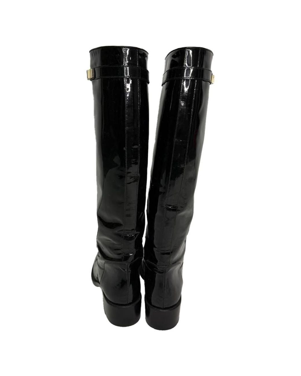 Fendi Black Preloved Riding Boots