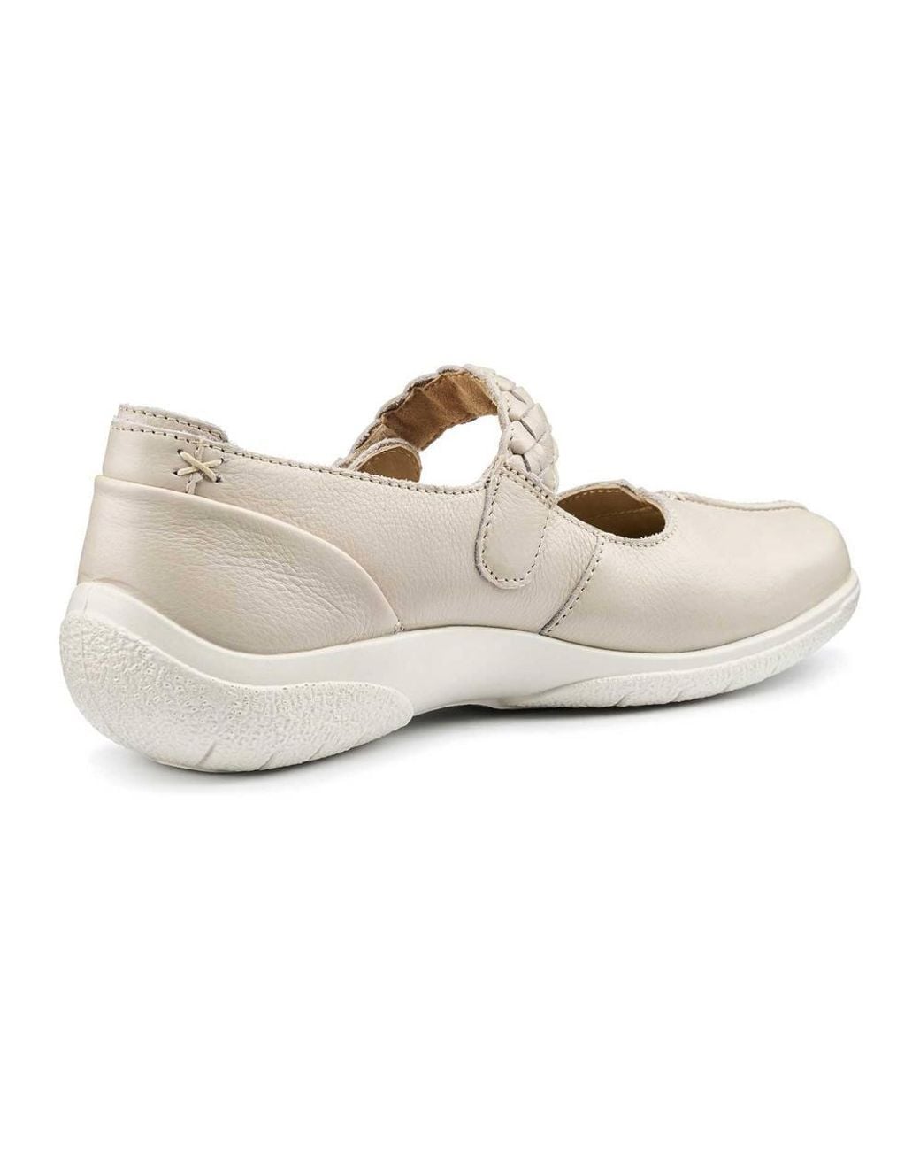 Hotter White Extra Wide 'Shake Ii' Mary Janes