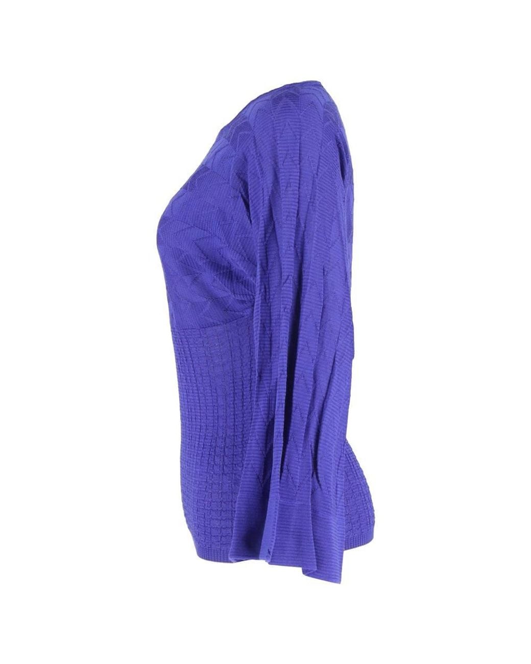 Missoni Purple Preloved Quarter Sleeve Top