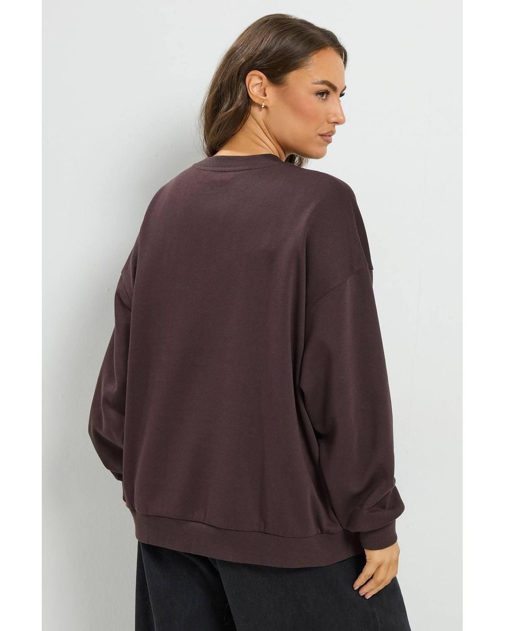 Yours Brown 'Coffee Lover' Sweatshirt