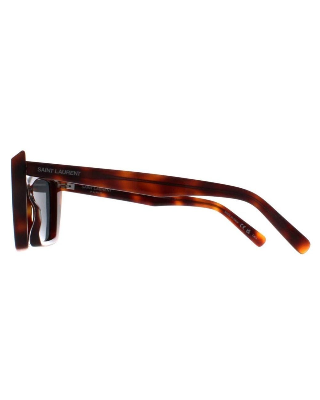Saint Laurent Blue Cat Eye Sunglass Havana Sl657