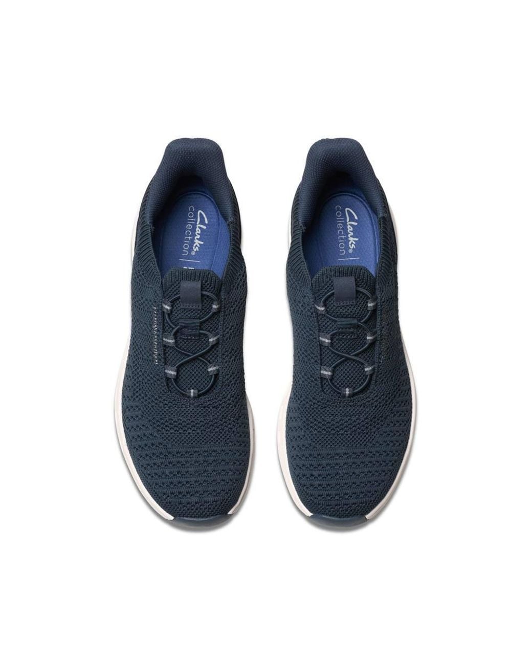 Clarks Blue Motion Trek Lo Knit Trainers, Walking for men