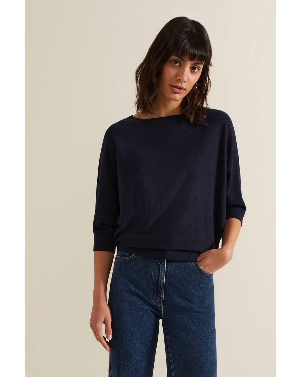 Phase Eight Blue Cristine Knit Jumper