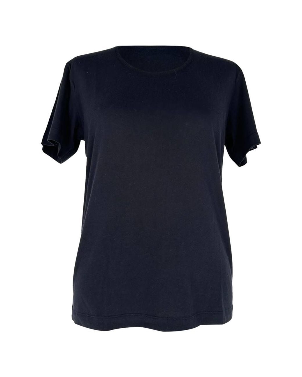 Jil Sander Blue Preloved Crewneck Plain T-Shirt