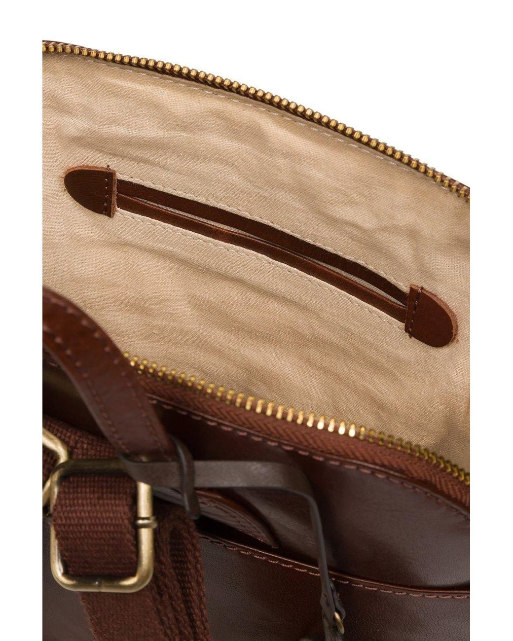 Conkca Blue 'Hollis' Leather Backpack