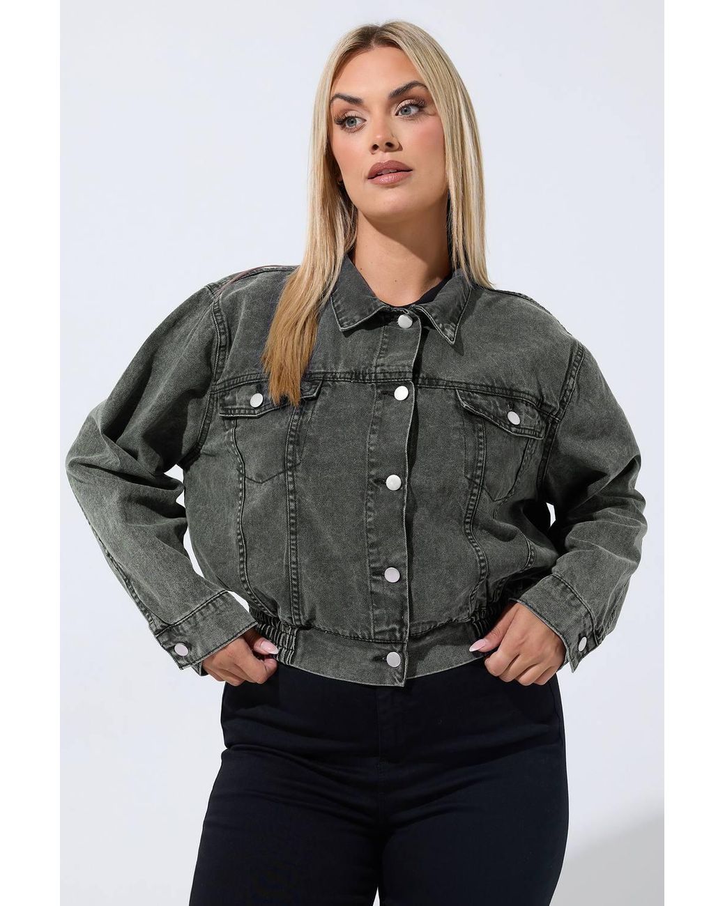 Yours Gray Denim Jacket