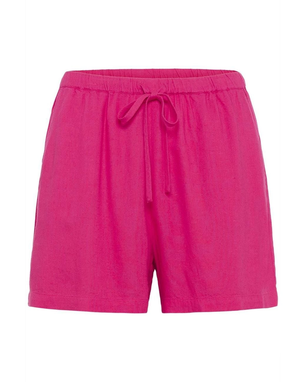 Kaffe Pink Kamilia Drawstring Waist Shorts
