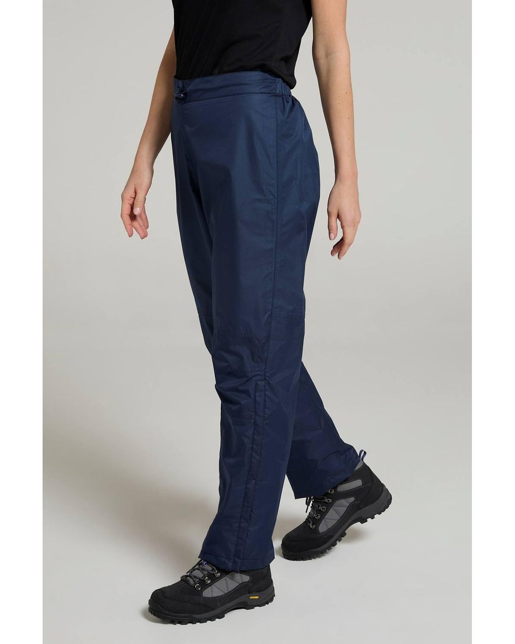 Mountain Warehouse Blue Waterproof Over Trousers Zipped Breathable